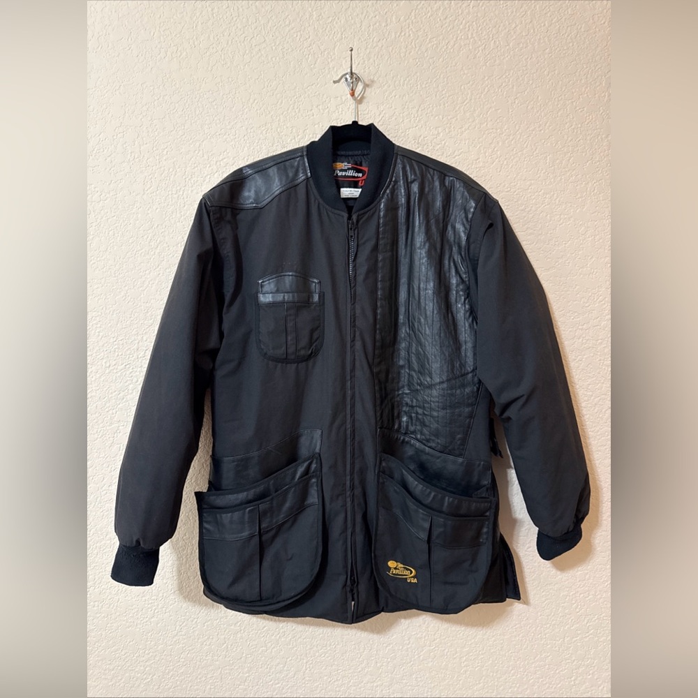 CHIMERE Shooting Coat Jacket Leather Trap Skeet Shooting Pavillion Bob Allen L